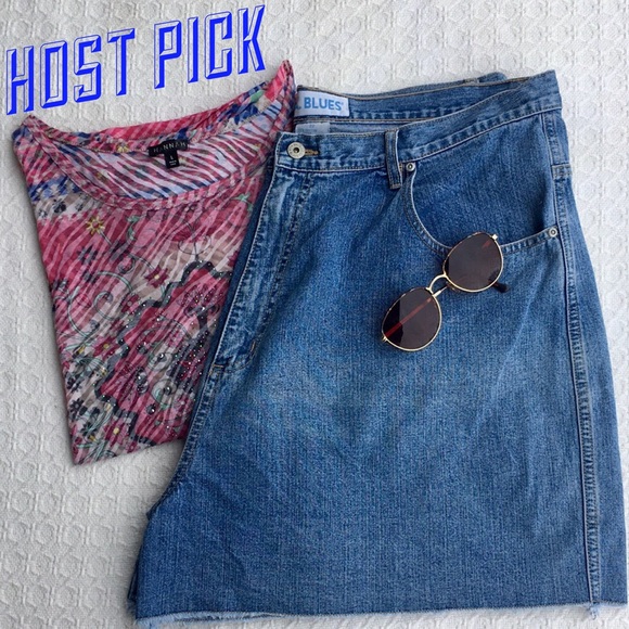 L. A. Blues Pants - L.A. BLUES HIGH WAISTED JEAN SHORTS